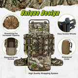 TIDEWE Hunting Backpack 5500cu with Frame and Rain Cover for Bow/Rifle/Pistol