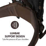 TIMBER RIDGE Aluminum External Frame Hiking Backpacks with Adjustable Height, Lightweight & Foldable for Camping, Hiking, Travel, Outdoor