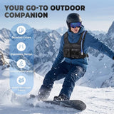 Criuage USA Patent Running Hydration Vest Backpack, Lightweight Chest Pack with 2.0L Water Bladder Bag Daypack for Hiking Running Cycling Race Marathon for Women Men (Black V2, Standard)