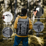 33 Cans Insulated Backpack Cooler - Leakproof Waterproof Lightweight Soft Coolers Bag for Camping Picnic Hiking Beach and Lunchbox Backpacks Bags-Leak Proof Ice Chest Back Pack,Dark Gray