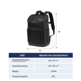 Travelpro Crew Executive Choice 3 Medium Top Load Backpack fits up to 15.6 Laptops and Tablets, USB A and C Ports, Men and Women, Titanium Grey