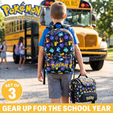 Get Trend Pokemon Boys Backpack, Lunch Bag & Pencil Case, 3 Piece Set
