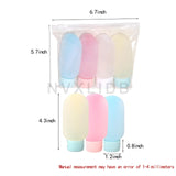 NVXLIDB travel bottle 4-piece set, portable and leak-proof, suitable for shampoo, shower gel, body lotion and conditioner, a must-have for travel