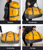 Ubon Duffel Backpack Gym Bag with Shoe Compartment Yellow 55L