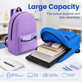 TomeLosise 12 Pack Backpacks Bulk, Wholesale Durable Bookbags in 6 Colors, 17 Inch Large Capacity Backpack for Back to School Supplies