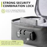 OZCHIN Smell Proof Bag with Combination Lock File Organizer Case Container Medicine Odorless Storage Lock Box Great Gift for Friend
