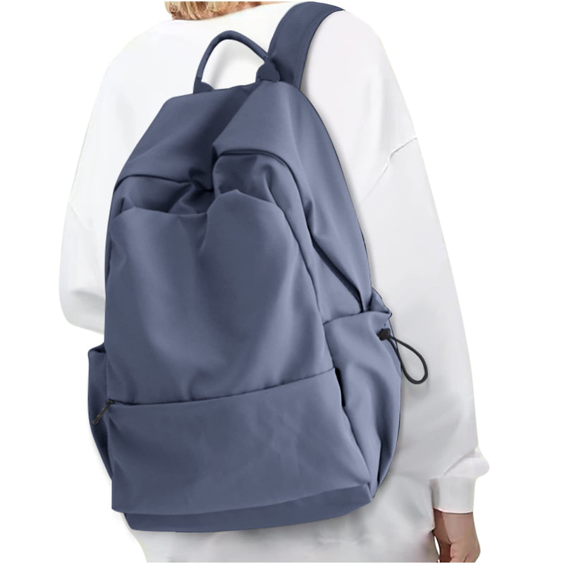 coofay Backpacks For School Bag School Backpack For College Backpacks Bookbag For Women Waterproof Gym Backpack For Men Book Bags Small Simple Backpack Purplish Blue