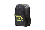 Nike 3 Brand Graphic Print Backpack – Black/Volt – One Size (30L)