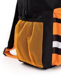 Vanilla Underground Naruto Shippuden Boys Backpack | Black & Orange Rucksack with Adjustable Straps | Uzumaki Hokagi Sports School Bag For Kids