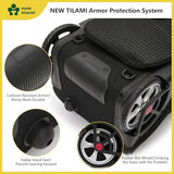 NEW TILAMI 20 inch Rolling Backpack Lunch Bag for Teens Adults, Climbing Stairs Waterproof Backpack with Wheels for School Business Trave Camping with Laptop Compartment, Fit 17 Inch Laptop, Black