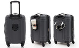 Wrangler Astral Hardside Luggage, Dark Shadow, 22-Inch Carry-On
