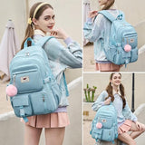 Laptop Backpack 15.6 Inch Kids Elementary Middle High School Bag College Backpacks Anti Theft Travel Back Pack Large Bookbags for Teens Girls Women Students (Blue)