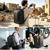 Expandable 16 Inch Laptop Backpack for Men, 40L Travel Backpack with USB-A&C Port, Flight Approved Carry On Backpack, 180° Laptop Compartment, Water-Resistant Business Work Backpack, Black