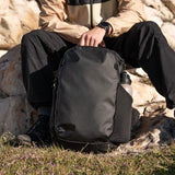 WANDRD NIMBUS 18L: Lightweight Travel Backpack for Men and Women, Weather Resistant Everyday Bag with Padded Shoulder Straps, Laptop Bag and Traveling Bag for Office (Black)
