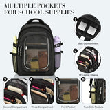 COK Mesh Backpack for School Heavy Duty Mesh Bookbag