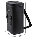 RTIC Soft Pack Sling Cooler 15 Can Insulated Bag Portable Ice Chest Cooler Backpack for Ice, Lunch, Beach, Drink, Beverage, Travel, Camping, Picnic, Car, Hiking, Leak Proof Zipper, Black