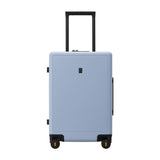 LEVEL8 Elegance PC Matte Hardshell Luggage Set, 20" Carry-On and 24" Checked Medium Luggage - Light Blue