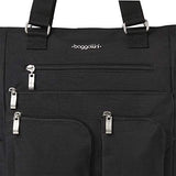 Baggallini All Set 3 in 1 Tote Backpack - 15"x10.5" Lightweight Travel Bag w/RFID Phone Wristlet