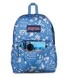 JanSport SuperBreak Plus Backpack with Padded 15-inch Laptop Sleeve and Integrated Bottle Pocket - Spacious and Durable Daypack for Work and Travel, Yeehaw And Horses Elemental Blue/Cream