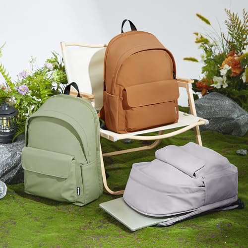 Hanke Casual Backpacks Travel Backpack for Women & Men, Lightweight Carry On Backpack for Work, Hiking wiht Unique Comfort Design (Off White)