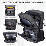 WITZMAN Carry on Travel Backpack for Men Women Laptop Backpack with USB Charging Port Airline Approved and Crossbody Bags Lightweight Casual Messenger Bag