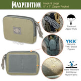 Maxpedition Hook-and-Loop 5-Inch x 7-Inch Zipper Pocket (Khaki-Foliage)