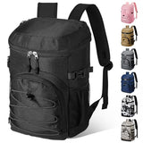 NECKORY Cooler Backpack, Lightweight and Large Capacity Soft Backpack Cooler, Leak Proof Bag for Men Women, Waterproof Insulated Lunch Bag Portable for Camping Traveling Hiking Office (Black)