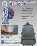 ProEtrade Extra Large Backpack Bookbag for College Laptop Travel, Fit Laptop Up to 17 inch with USB Charging Port Multi Compartment Anti theft, Gift for Women Men (Light Purple)