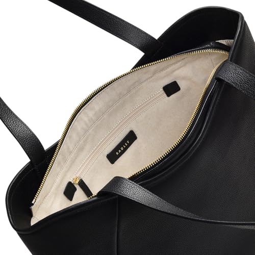 RADLEY London Muswell Lane Women’s Large Leather Ziptop Tote Bag, Black