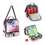 Tilami Lunch Bags Insulated Adjustable Strap Zipper, Water-Resistant Cooler Bags, Bento Bags for Kids Toddlers, Pink