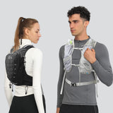 IX INOXTO Running Hydration Vest for Men & Women - 3L Water Backpack for Trail Running, Marathon, Race & Hiking (Grey)