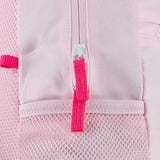 Jordan Light Pink Backpack with Bright Pink Logo, Zip Closure, Front Pocket and Pencil Case Included | Unisex Back to School Backpack