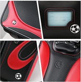 Star-Wind Randoseru Ransel backpack automatic Japanese school bag boys girls leather light weight Rain Cover(Black*Red)