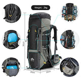 Night Cat Camping Backpacks 90L with Internal Frame Hiking Backpack for Men Women Waterproof Lightweight Breathable Outdoor Mountaineering Traveling