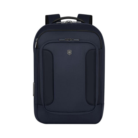 Victorinox Werks Traveler 7.0, Compact Backpack with 14" Laptop and 11" Tablet Compartment, Navy Blue
