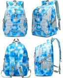 BLUEFAIRY Middle High School Backpack for Boys Girls Large Bookbag with Laptop Compartment Back to School Book Bags for Teens Teenagers Mochilas Escolares para Niños Niñas (Sky Blue/Gray, Tie-Dye)