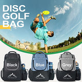 HIMAL HIMAL Disc Golf Bag, 22+ Discs Lightweight Backpack Black