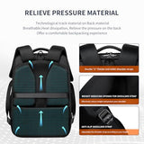 DUSLANG Laptop Backpack,Business Travel Anti Theft Slim Durable Laptops Backpack with USB Charging Port,Water Resistant College Computer Bag for Women & Men Fits 15.6 Inch Laptop and Notebook, Black