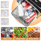 ITHWIU Cooler Backpack, 40 Cans Insulated Lunch Backpack Picnic Backpack for Men&Women, Durable Cooler Bag with 2 Leak Proof Compartments for Picnic, BBQ Camping, Lunch, Beach, Hiking, Black