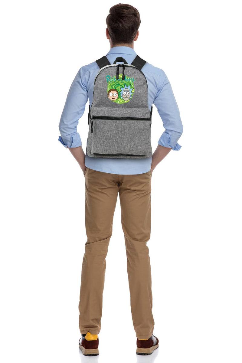 LOGOVISION Rick and Morty Rick and Morty Heads Lightweight Backpack for Work School Daily Use Packable for Travel
