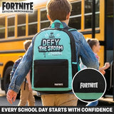 Get Trend Fortnite Kids Backpack, Boys Lightweight 18 inch Book Bag, Adjustable Padded Straps Travel School Bag, Gamer Gifts (Blue Fortnite)