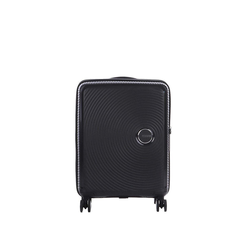 American Tourister Soundbox - Spinner S Expandable Carry-On Luggage, 55 cm, 41 L, Black (Bass Black), Black (Bass Black), Spinner S EXP (55 cm - 41 L), Soundbox