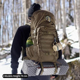Mardingtop 50L Hiking Survival Backpack,Backpacking Backpack with Rain Cover for Hiking,Backpacking,Rucking,Camping,Survival