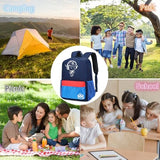 Bluboon School Backpack for Boys Teens Bookbag Travel Daypack Kids Girls Lunch Bag Pencil Case (Navy and Blue)