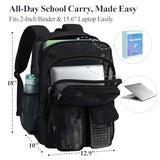 PACKISM Mesh Backpack for School - 18 Inch Extra Large Mesh Bookbag, Black