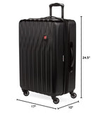 SwissGear 8018 Expandable Luggage, Hard Shell Medium Luggage with Spinner Wheels