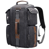 WITZMAN Travel Backpack for Men Canvas Convertible Bag Fits 17 Inch Laptop