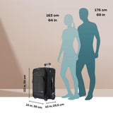 Ricardo Beverly Hills Flight Essentials Softside Expandable Carry-On Travel Luggage with Wheels, Durable Ballistic Nylon Fabric, Water and Stain Resistant, Men and Women, 22-Inch