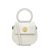 RADLEY London Rope Walk - Faux Crocodile Women's Mini Leather Zip Around Crossbody Bag, Chalk