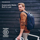Troubadour Apex 4.0-22L Premium Laptop Backpack - Ergonomic & Water Resistant - Designed for Work and Travel - Basalt